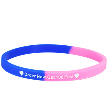 1/4 inch colorfilled wristband