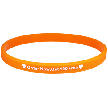 1/4 inch printed wristband